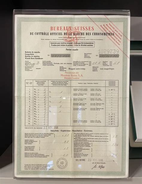 certificato cronometro rolex|rolex superlative chronometer certificate.